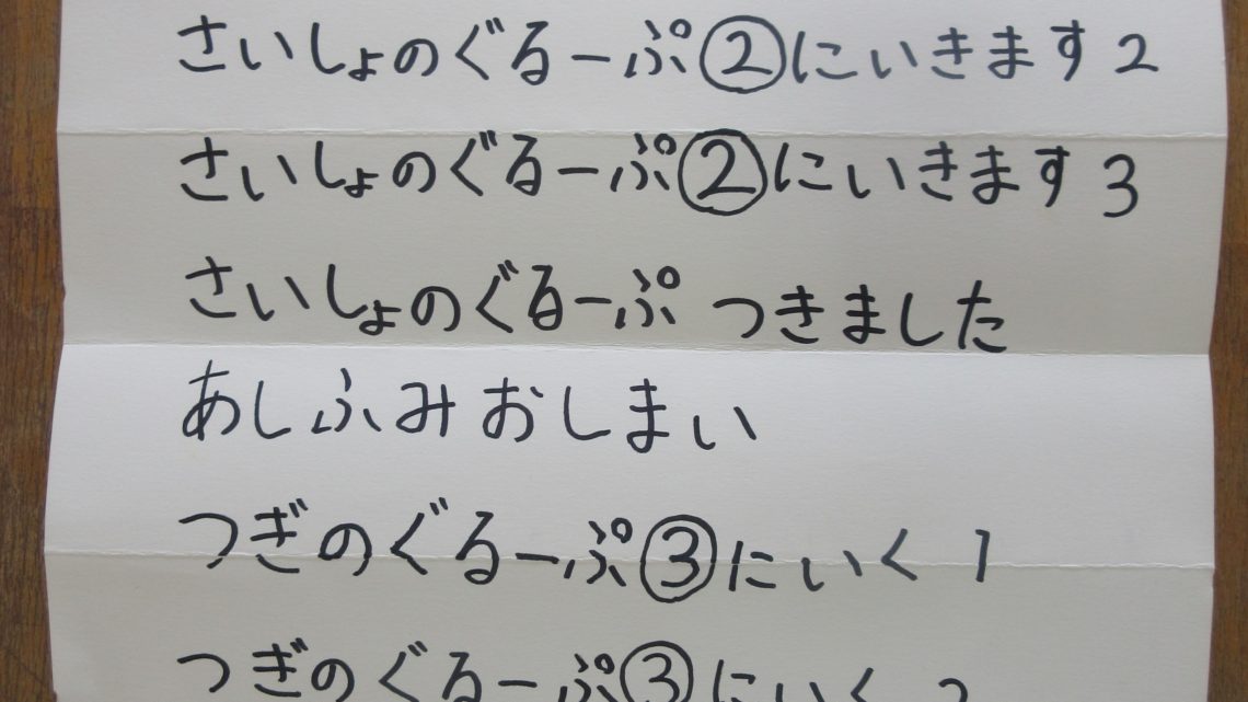 年長　マーチング音読について➁