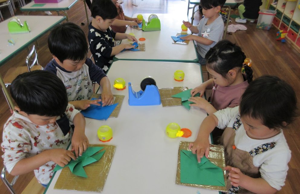 年中 こいのぼり製作②