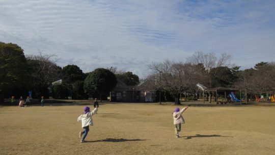 年長　凧あげ　園外保育②